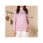 بلوزة خريفية للنساء لون زهري من Sami Boutique