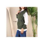 ⁦فيست صوف مع قميص وقشاط للنساء لون أخضر من Sami Boutique⁩ - الصورة ⁦3⁩