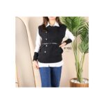 فيست صوف مع قميص وقشاط للنساء لون أسود من Sami Boutique