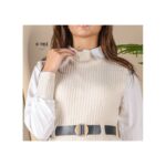 ⁦فيست صوف مع قميص للنساء لون بيج من Sami Boutique⁩ - الصورة ⁦3⁩