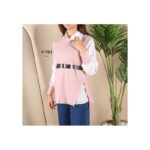 ⁦فيست صوف مع قميص للنساء لون زهري من Sami Boutique⁩ - الصورة ⁦2⁩