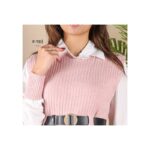 ⁦فيست صوف مع قميص للنساء لون زهري من Sami Boutique⁩ - الصورة ⁦3⁩