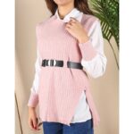 ⁦فيست صوف مع قميص للنساء لون زهري من Sami Boutique⁩ - الصورة ⁦4⁩