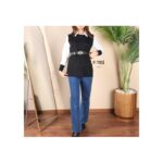 فيست صوف مع قميص للنساء لون أسود من Sami Boutique