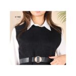 ⁦فيست صوف مع قميص للنساء لون أسود من Sami Boutique⁩ - الصورة ⁦3⁩