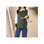 فيست صوف مع قميص للنساء لون أخضر من Sami Boutique