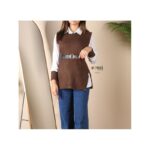 ⁦فيست صوف مع قميص للنساء لون بني من Sami Boutique⁩ - الصورة ⁦2⁩