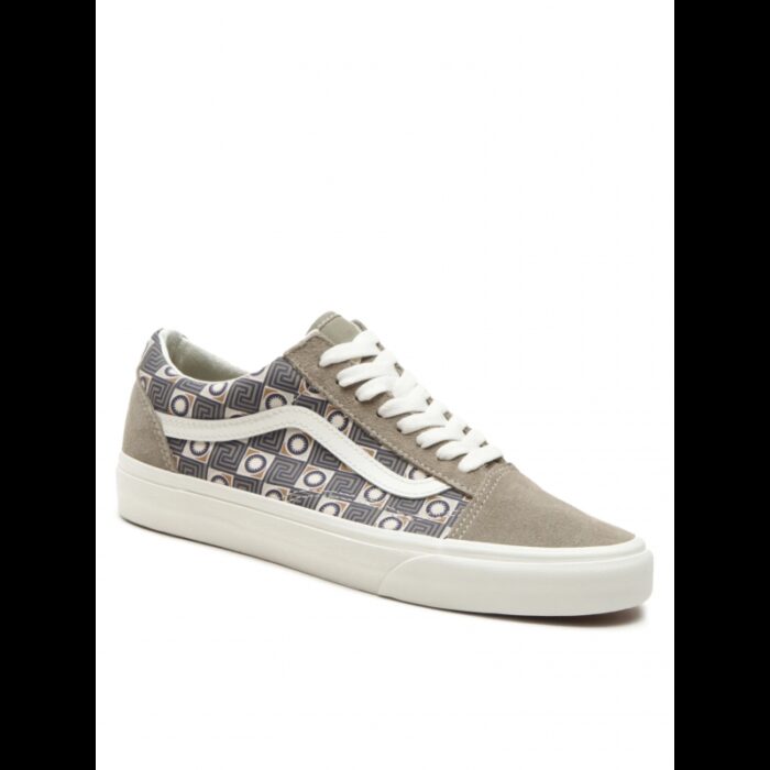 ⁦Vans Men's Old Skool Shoes-Olive⁩ - الصورة ⁦2⁩