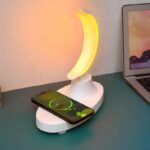 قاعدة شحن مع سماعة بلوتوث و انارة 3 في  1