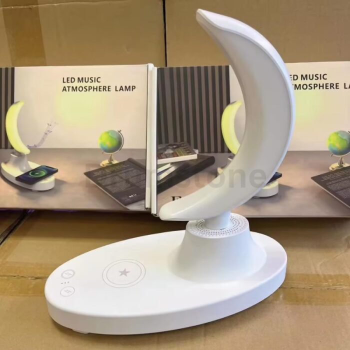 ⁦قاعدة شحن مع سماعة بلوتوث و انارة 3 في  1⁩ - الصورة ⁦4⁩