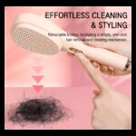 ⁦فرشاة شعر سحرية متعددة الوظائف لون زهري⁩ - الصورة ⁦2⁩