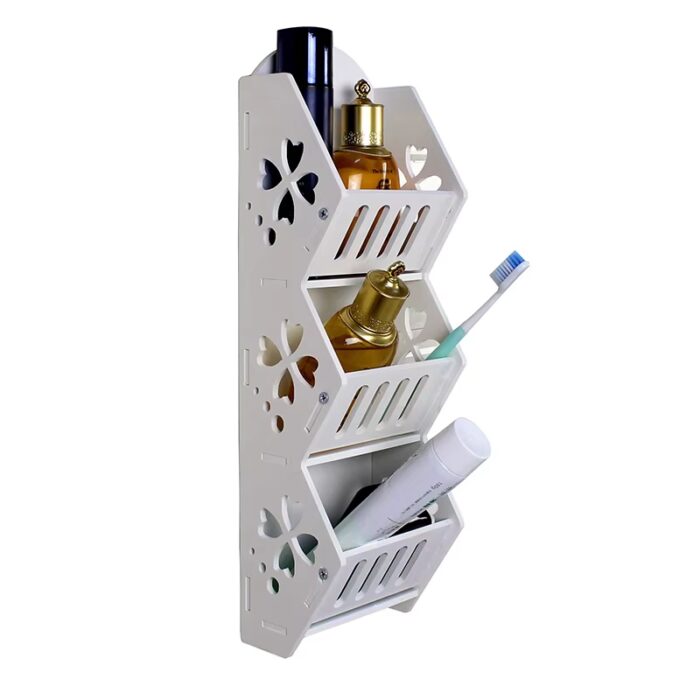 ⁦سلة فوم 3 طبقات سلة مع لاصق وجهين وعلاقة للتثبيت⁩ - الصورة ⁦3⁩