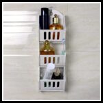 ⁦سلة فوم 3 طبقات سلة مع لاصق وجهين وعلاقة للتثبيت⁩ - الصورة ⁦5⁩