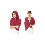 شال النساء السحري القابل للتمدد لون نود زهري غامق