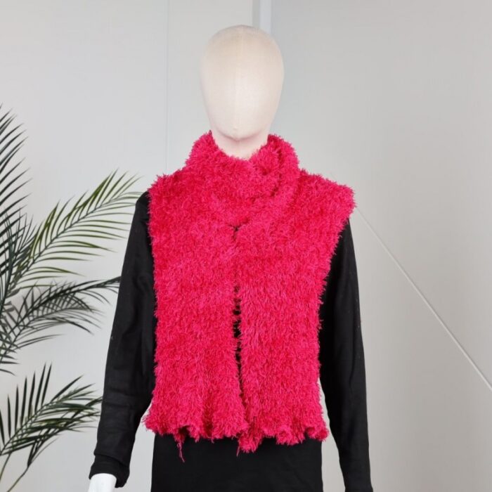 ⁦شال النساء السحري القابل للتمدد لون فوشي⁩ - الصورة ⁦2⁩