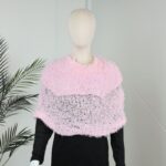 شال النساء السحري القابل للتمدد لون زهري بارد