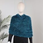 شال النساء السحري القابل للتمدد لون تركواز