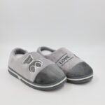 شبشب شتوي فرو مع كاحل للنساء لون رمادي