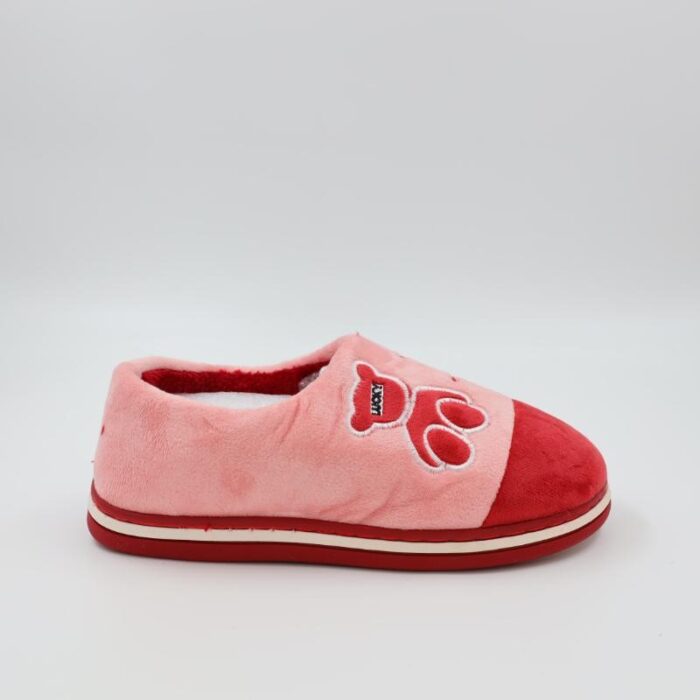 ⁦شبشب شتوي فرو مع كاحل للنساء لون زهري⁩ - الصورة ⁦3⁩