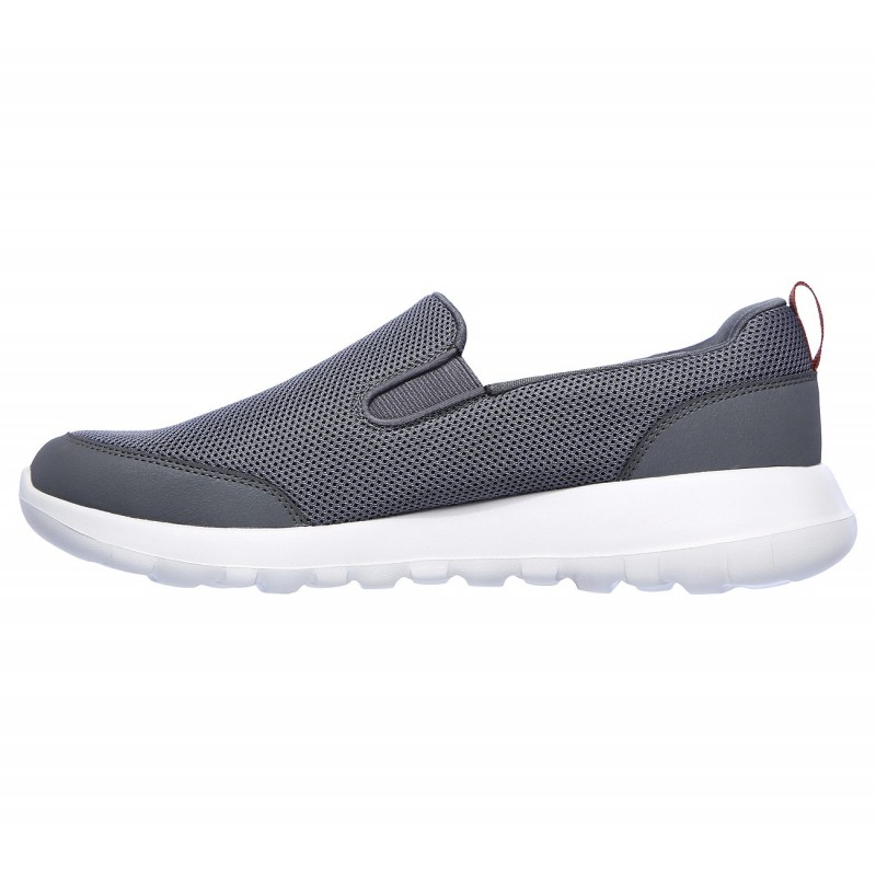 ⁦حذاء سكيتشرز جو ووك ماكس للرجال لون رمادي ونعل أبيض- Skechers Men's GOwalk Max - Clinched Shoes⁩ - الصورة ⁦1⁩