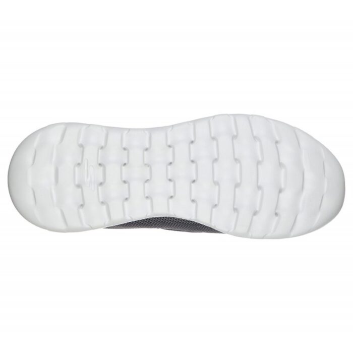 ⁦حذاء سكيتشرز جو ووك ماكس للرجال لون رمادي ونعل أبيض- Skechers Men's GOwalk Max - Clinched Shoes⁩ - الصورة ⁦2⁩
