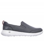 ⁦حذاء سكيتشرز جو ووك ماكس للرجال لون رمادي ونعل أبيض- Skechers Men's GOwalk Max - Clinched Shoes⁩ - الصورة ⁦5⁩