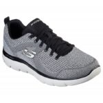 Skechers Mens' Summits - Brisbane Shoes- حذاء سكيتشرز سوميتس بريسبان للرجال لون رمادي وأسود