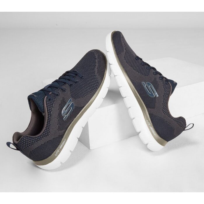 ⁦Skechers Mens' Summits - Brisbane Shoes- حذاء سكيتشرز سوميتس بريسبان للرجال لون كحلي⁩ - الصورة ⁦3⁩