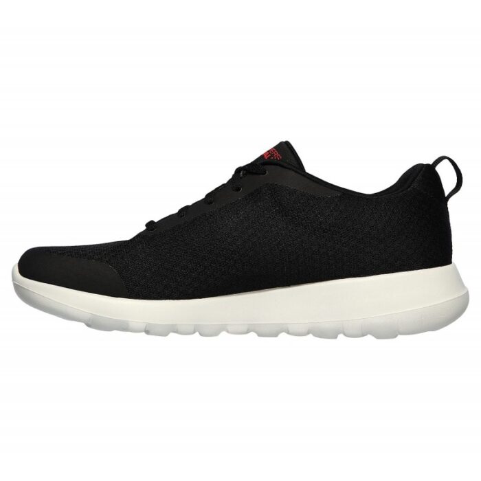 ⁦Skechers Men's GOwalk Max - Otis Shoes - حذاء سكيتشرز جو ووك ماكس- اوتيس للرجال لون اسود ونعل ابيض⁩ - الصورة ⁦2⁩