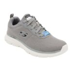 ⁦Skechers Men's Burns 2.0 Dorlus Shoes - حذاء سكيتشرز برنز 2.0 للرجال لون رمادي ونعل أبيض⁩ - الصورة ⁦3⁩