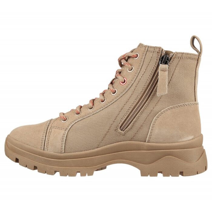 ⁦Skechers Women's BOBS Broadies - Combat Cutie Shoes - حذاء سكيتشرز بوبس برودز للنساء لون بيج⁩ - الصورة ⁦6⁩