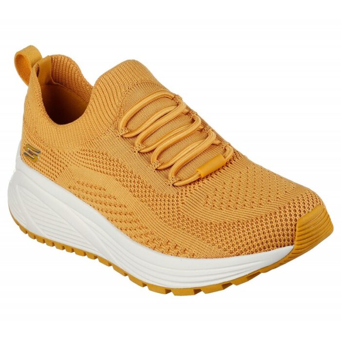 1033755851_67dc849ba3d10 Skechers Women's BOBS Sport Sparrow 2.0 - Allegiance Crew Shoes - حذاء سكيتشرز بوب سبورت سبارو 2.0 للنساء لون أصفر ذهبي - الصورة 1