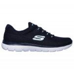 Skechers Women's Summits - Quick Lapse Shoes حذاء سكيتشرز سوميتس كويك لابس للنساء لون كحلي ونعل أبيض