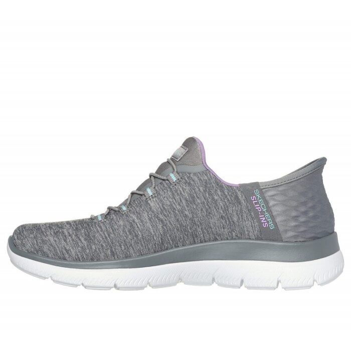 ⁦حذاء سكيتشرز سليب انس: سميت للنساء لون رمادي ونعل ابيض- Skechers Women's Slip-ins: Summits - Dazzling Haze Shoes⁩ - الصورة ⁦3⁩