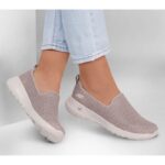 Skechers Womens' Go Walk Joy Shoes- حذاء سكيتشرز جو ووك جوي بدون للنساء لون بيج