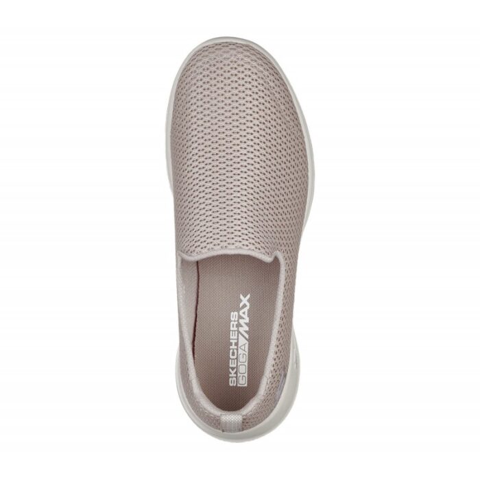 ⁦Skechers Womens' Go Walk Joy Shoes- حذاء سكيتشرز جو ووك جوي بدون للنساء لون بيج⁩ - الصورة ⁦2⁩