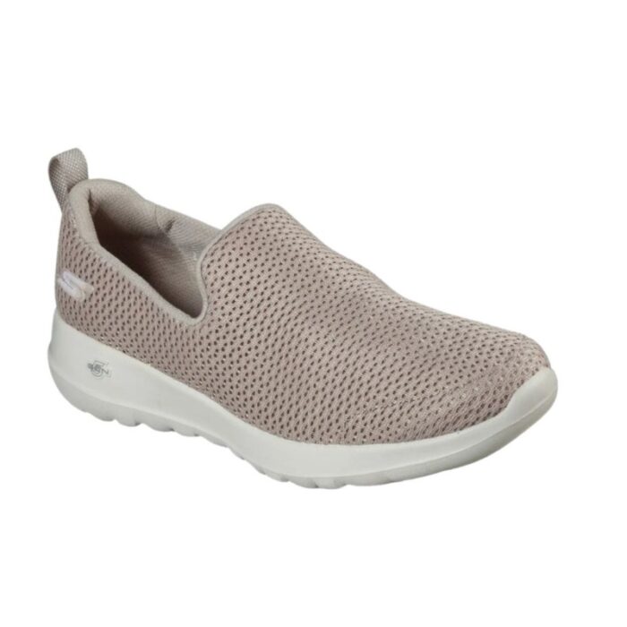 ⁦Skechers Womens' Go Walk Joy Shoes- حذاء سكيتشرز جو ووك جوي بدون للنساء لون بيج⁩ - الصورة ⁦6⁩