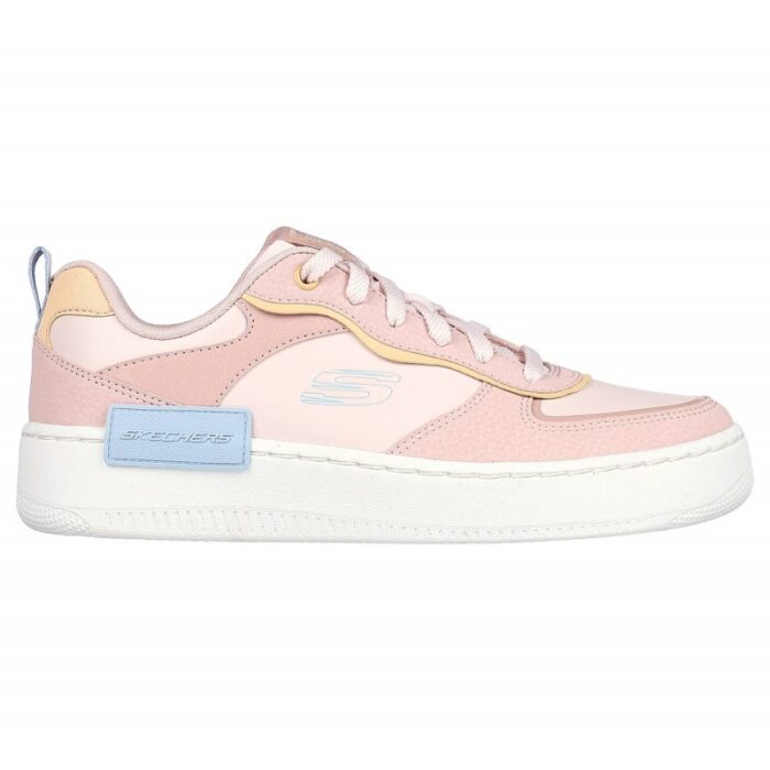 ⁦Skechers Women's Sport Court 92 - Best Pace Shoes - حذاء سكيتشرز كورت 92- بيست بيس للنساء لون زهري ونعل أبيض⁩ - الصورة ⁦5⁩