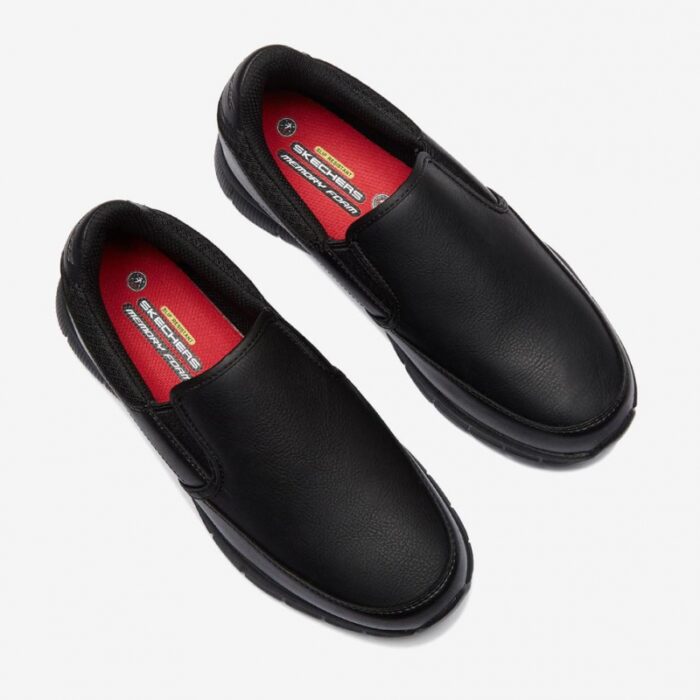 ⁦Skechers Women's Work Relaxed Fit: Nampa - Annod SR Shoes - حذاء سكيتشرز ورك ريلاكس فيت للنساء لون أسود⁩ - الصورة ⁦9⁩