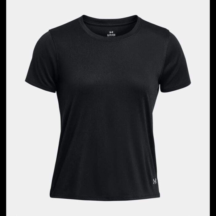 ⁦Under Armour Women's Launch Splatter Short Sleeve T-Shirt - Black⁩ - الصورة ⁦4⁩
