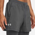 Under Armour Men's Under Armour Launch 5 Inch 2-In-1 Shorts - Gray