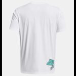 ⁦Under Armour Men's UA Heavyweight Logo Overlay Embroidered Short Sleeve⁩ - الصورة ⁦4⁩