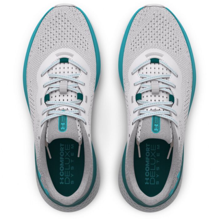 ⁦Under Armour Men's HOVR™ Turbulence 2 Running Shoes - حذاء أندر آرمر هوفر تيربيولانس 2 للرجال لون رمادي ونعل أبيض⁩ - الصورة ⁦4⁩