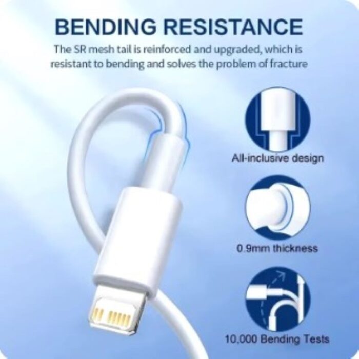 ⁦كيبل سلك شحن ايفون ل Type C طول 2 متر - 30 واط - متوافق مع iPhone 11/12/13/14 و iPad⁩ - الصورة ⁦2⁩