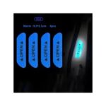 ملصقات للسيارة بألون مختلفة  عدد 4 قطع  لون أزرق 9*2 سم