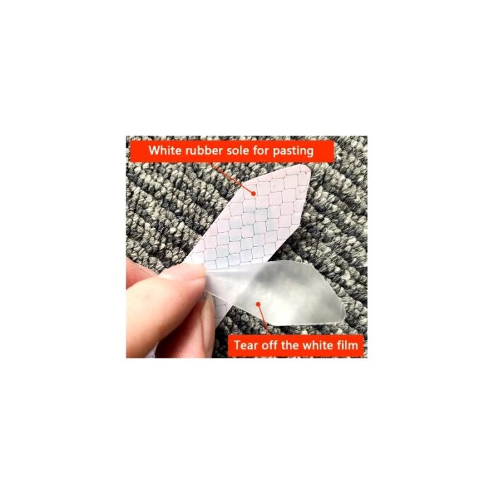 ⁦ملصقات عواكس تحذيرية عاكسة للسيارة - شرائط زخرفية للأبواب عدد 4 قطع لون أصفر - 14×2 سم⁩ - الصورة ⁦2⁩