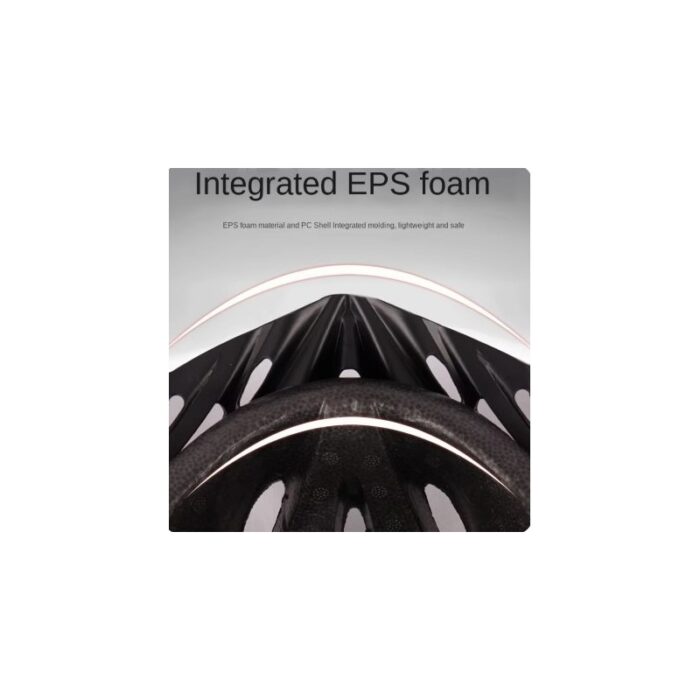 ⁦خوذة أمان لركوب الدراجات خفيفة الوزن مع بطانة داخلية مريحة للرجال والنساء ، قابلة للتعديل لون أسود مع أحمر⁩ - الصورة ⁦3⁩