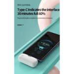 ⁦باور بانك تايب سي Type C مع شاشة   محمول صغير وعصري  - شحن سريع - سعة 5000 ميلي أمبير- يتوافق مع الايفون والاندرويد والايباد من النوع Type C⁩ - الصورة ⁦2⁩