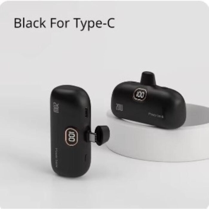 ⁦باور بانك تايب سي Type C مع شاشة   محمول صغير وعصري  - شحن سريع - سعة 5000 ميلي أمبير- يتوافق مع الايفون والاندرويد والايباد من النوع Type C⁩ - الصورة ⁦7⁩