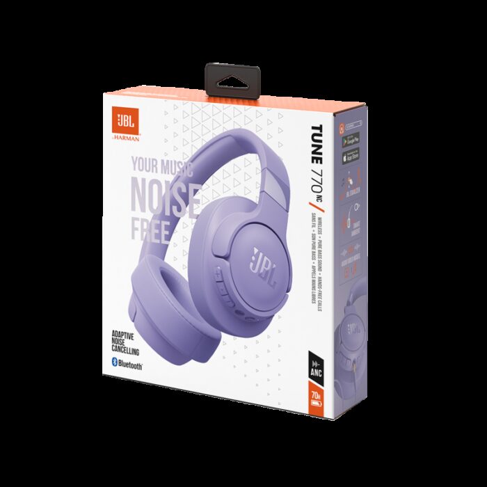 ⁦JBL T770NC Wireless Over-Ear Headphones Purple-سماعات رأس لاسلكية من جي بي ال لون بنفسجي⁩ - الصورة ⁦12⁩